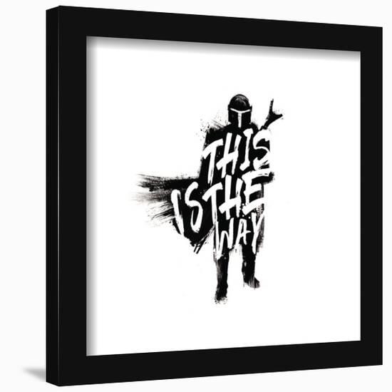 Gallery Pops Star Wars: The Mandalorian - Grunge - This is the Way Wall Art-Trends International-Framed Gallery Pops