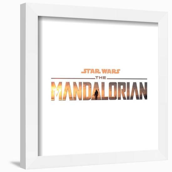 Gallery Pops Star Wars: The Mandalorian - Logo Wall Art-Trends International-Framed Gallery Pops
