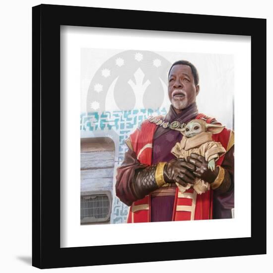 Gallery Pops Star Wars: The Mandalorian Season 3 - Grogu and Greef Karga Wall Art-Trends International-Framed Gallery Pops