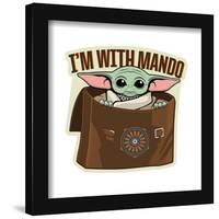 Gallery Pops Star Wars: The Mandalorian Season 3 - I'm With Mando Wall Art-Trends International-Framed Gallery Pops
