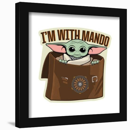 Gallery Pops Star Wars: The Mandalorian Season 3 - I'm With Mando Wall Art-Trends International-Framed Gallery Pops
