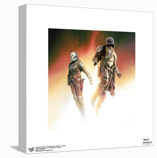 Gallery Pops Star Wars: The Mandalorian Season 3 - Jetpack Wall Art-Trends International-Stretched Canvas