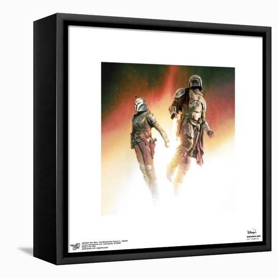 Gallery Pops Star Wars: The Mandalorian Season 3 - Jetpack Wall Art-Trends International-Framed Stretched Canvas
