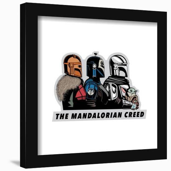 Gallery Pops Star Wars: The Mandalorian Season 3 - The Mandalorian Creed Wall Art-Trends International-Framed Gallery Pops