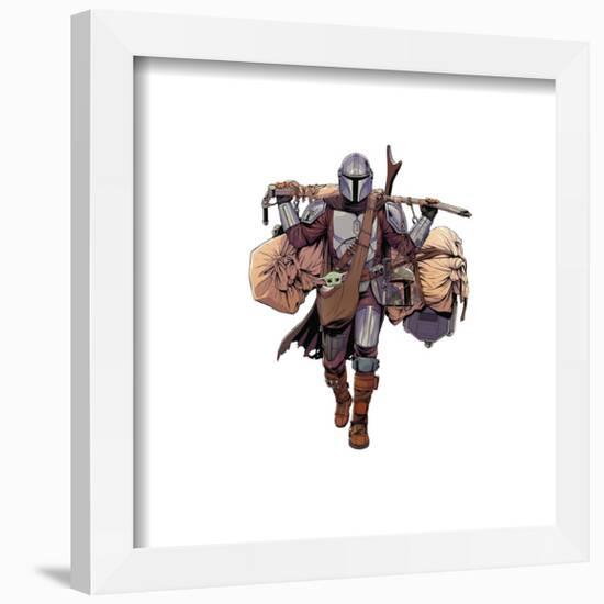 Gallery Pops Star Wars: The Mandalorian - We Have To Go, Kid Wall Art-Trends International-Framed Gallery Pops
