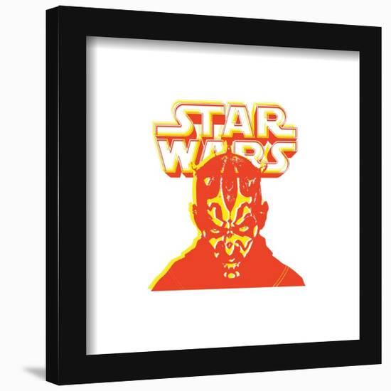 Gallery Pops Star Wars: The Phantom Menace - Darth Maul Logo Wall Art-Trends International-Framed Gallery Pops