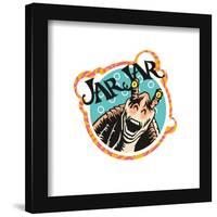 Gallery Pops Star Wars: The Phantom Menace - Jar Jar Binks Badge Wall Art-Trends International-Framed Gallery Pops