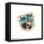 Gallery Pops Star Wars: The Phantom Menace - Jar Jar Binks Badge Wall Art-Trends International-Framed Stretched Canvas