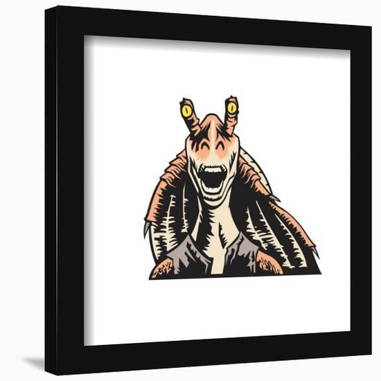 Gallery Pops Star Wars: The Phantom Menace - Jar Jar Binks Portrait Wall Art-Trends International-Framed Gallery Pops