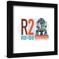 Gallery Pops Star Wars - Vintage Comic Astromech Droid R2-D2 Wall Art-Trends International-Framed Gallery Pops