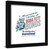 Gallery Pops Star Wars - Vintage Comic Boba Fett Bonds Wall Art-Trends International-Framed Gallery Pops