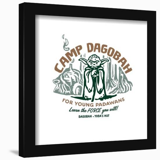 Gallery Pops Star Wars - Vintage Comic Camp Dagobah Wall Art-Trends International-Framed Gallery Pops