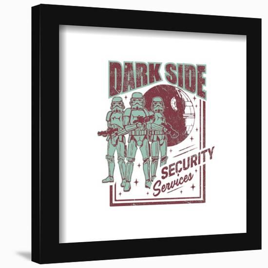 Gallery Pops Star Wars - Vintage Comic Dark Side Security Services Wall Art-Trends International-Framed Gallery Pops