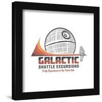 Gallery Pops Star Wars - Vintage Comic Galactic Shuttle Excursions Wall Art-Trends International-Framed Gallery Pops