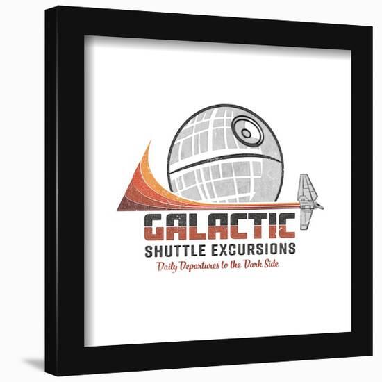 Gallery Pops Star Wars - Vintage Comic Galactic Shuttle Excursions Wall Art-Trends International-Framed Gallery Pops