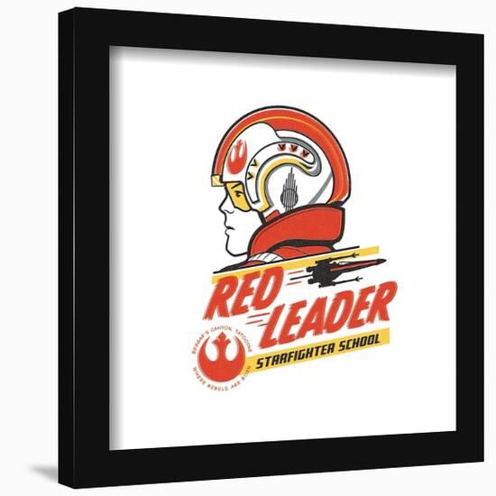 Gallery Pops Star Wars - Vintage Comic Red Leader Starfighter School Wall Art-Trends International-Framed Gallery Pops