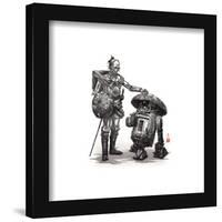 Gallery Pops Star Wars: Visions - C-3PO and R2-D2 Wall Art-Trends International-Framed Gallery Pops