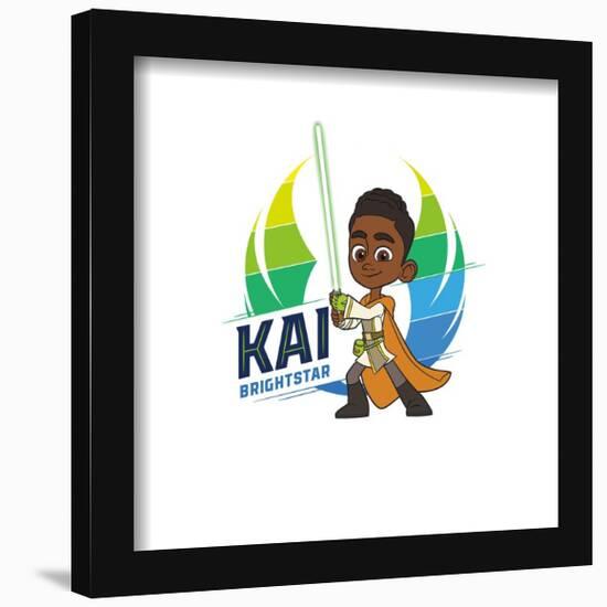 Gallery Pops Star Wars: Young Jedi Adventures - Kai Brightstar Badge Wall Art-Trends International-Framed Gallery Pops