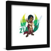 Gallery Pops Star Wars: Young Jedi Adventures - Master Zia Badge Wall Art-Trends International-Framed Gallery Pops