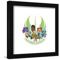 Gallery Pops Star Wars: Young Jedi Adventures - The Force Is With Us! Wall Art-Trends International-Framed Gallery Pops