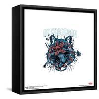 Gallery Pops Stranger Things 4 - Neon Chills Demogorgon Wall Art-Trends International-Framed Stretched Canvas