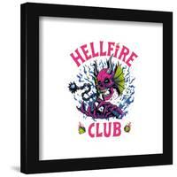 Gallery Pops Stranger Things 4 - Neon Chills Hellfire Club Wall Art-Trends International-Framed Gallery Pops