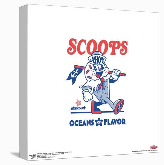 Gallery Pops Stranger Things 4 - Retro Food Scoops Ahoy Wall Art-Trends International-Stretched Canvas