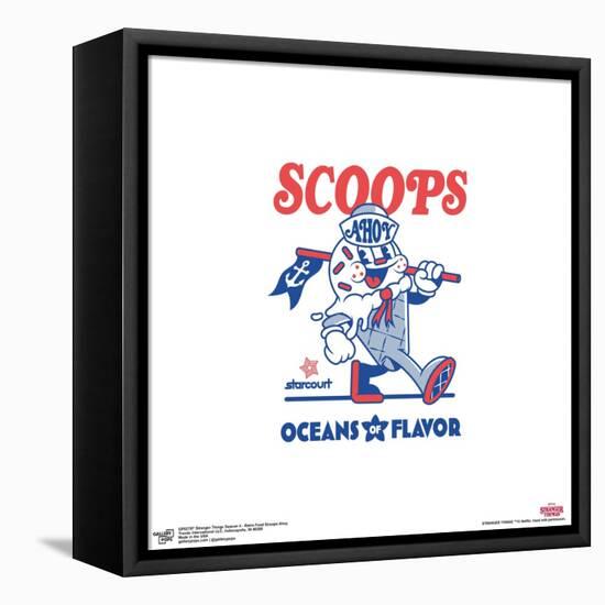Gallery Pops Stranger Things 4 - Retro Food Scoops Ahoy Wall Art-Trends International-Framed Stretched Canvas