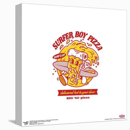 Gallery Pops Stranger Things 4 - Retro Food Surfer Boy Pizza Wall Art-Trends International-Stretched Canvas