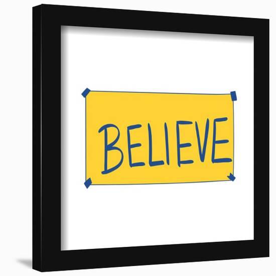 Gallery Pops Ted Lasso - Believe Wall Art-Trends International-Framed Gallery Pops