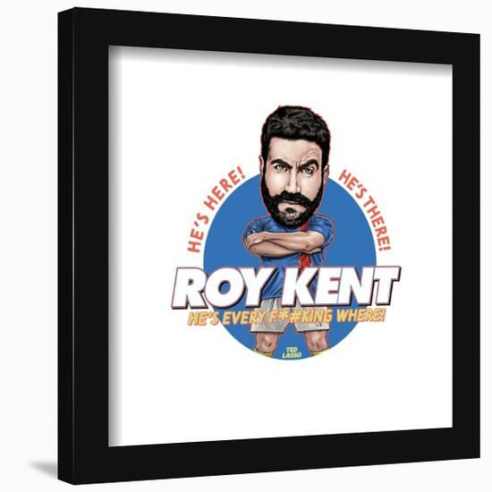 Gallery Pops Ted Lasso - Roy Kent Bobblehead Wall Art-Trends International-Framed Gallery Pops