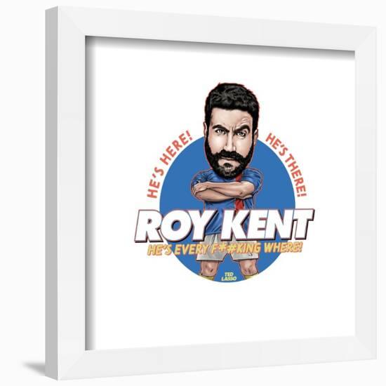 Gallery Pops Ted Lasso - Roy Kent Bobblehead Wall Art-Trends International-Framed Gallery Pops