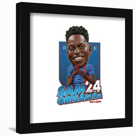 Gallery Pops Ted Lasso - Sam Obisanya Bobblehead Wall Art-Trends International-Framed Gallery Pops