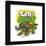 Gallery Pops Teenage Mutant Ninja Turtles: Mutant Mayhem - Mini Mutants Turtle Power Wall Art-Trends International-Framed Gallery Pops