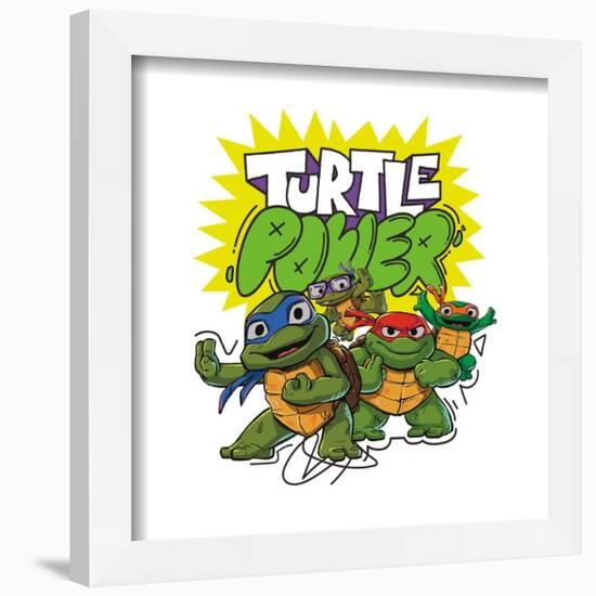 Gallery Pops Teenage Mutant Ninja Turtles: Mutant Mayhem - Mini Mutants Turtle Power Wall Art-Trends International-Framed Gallery Pops