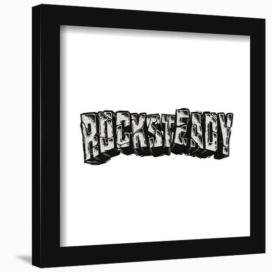 Gallery Pops Teenage Mutant Ninja Turtles: Mutant Mayhem - Rocksteady Typography Wall Art-Trends International-Framed Gallery Pops