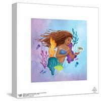 Gallery Pops The Little Mermaid Live Action - Ariel and Flounder Painting Wall Art-Trends International-Stretched Canvas