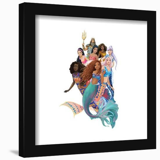 Gallery Pops The Little Mermaid Live Action - Group Wall Art-Trends International-Framed Gallery Pops