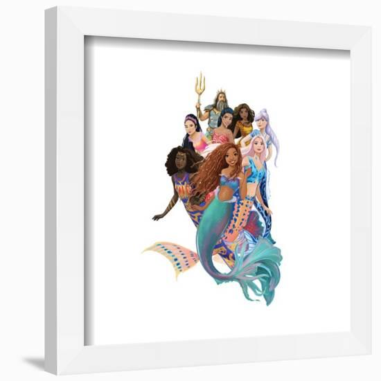 Gallery Pops The Little Mermaid Live Action - Group Wall Art-Trends International-Framed Gallery Pops