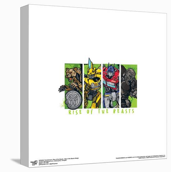 Gallery Pops Transformers: Rise of the Beasts - Rise of the Beasts Badge Wall Art-Trends International-Stretched Canvas
