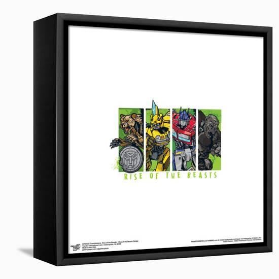 Gallery Pops Transformers: Rise of the Beasts - Rise of the Beasts Badge Wall Art-Trends International-Framed Stretched Canvas