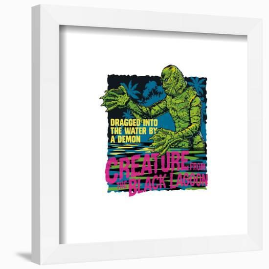 Gallery Pops Universal Monsters - Creature Dragged Into Water Wall Art-Trends International-Framed Gallery Pops