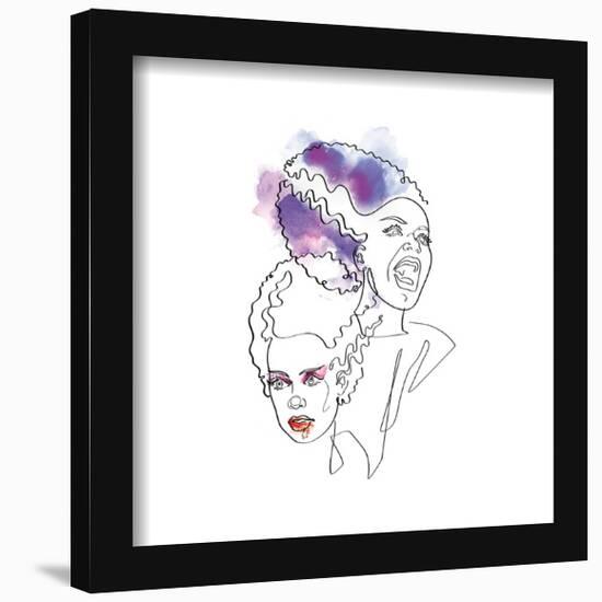Gallery Pops Universal Monsters - Fluid Features Bride of Frankenstein Wall Art-Trends International-Framed Gallery Pops