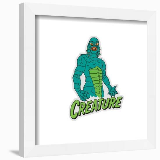 Gallery Pops Universal Monsters - Punk Scribbler Creature Badge Wall Art-Trends International-Framed Gallery Pops