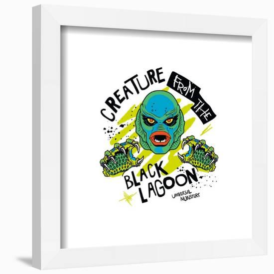 Gallery Pops Universal Monsters - Punk Scribbler Creature From The Black Lagoon Wall Art-Trends International-Framed Gallery Pops