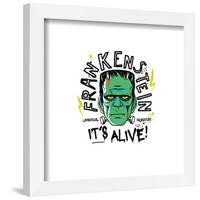 Gallery Pops Universal Monsters - Punk Scribbler Frankenstein It's Alive Wall Art-Trends International-Framed Gallery Pops