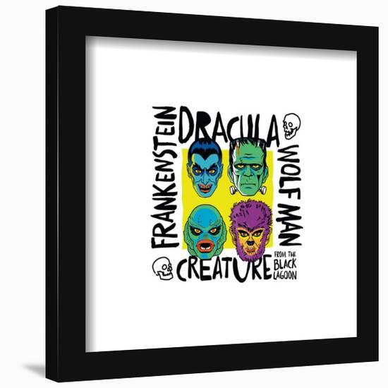 Gallery Pops Universal Monsters - Punk Scribbler Monsters Wall Art-Trends International-Framed Gallery Pops