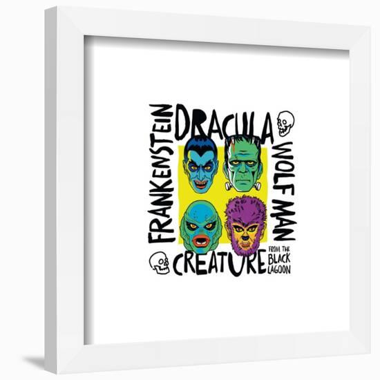 Gallery Pops Universal Monsters - Punk Scribbler Monsters Wall Art-Trends International-Framed Gallery Pops