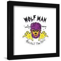 Gallery Pops Universal Monsters - Punk Scribbler Wolf Man Wall Art-Trends International-Framed Gallery Pops