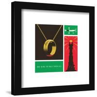 Gallery Pops Warner 100th Anniversary - Lord of the Rings Poster Wall Art-Trends International-Framed Gallery Pops